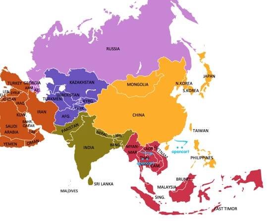 OpenCart for Asia