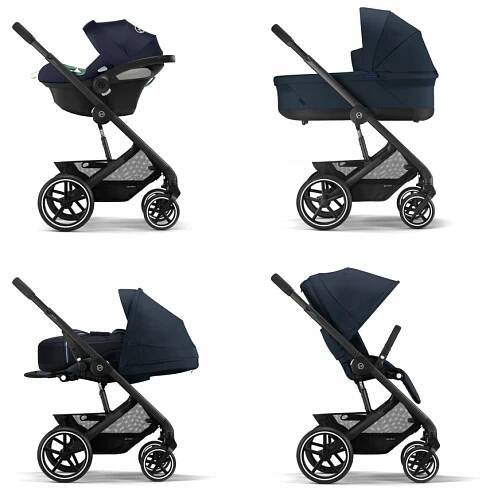 Kočárek CYBEX Balios S Lux + Cot S Lux Seashell Beige Taupe Frame - BabyBoo