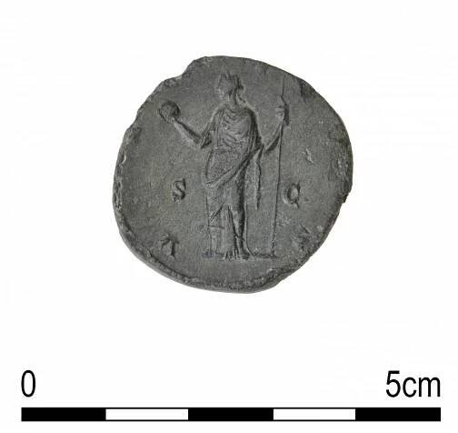 Sestercius Marcus Aurelius a Lucius Verus - Virtuální muzeum - Archeologie - Mušov