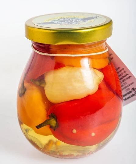 Nakládané feferonky Habanero, extra pálivé, Bouda 1883, 180 g | ZAZUMi.cz
