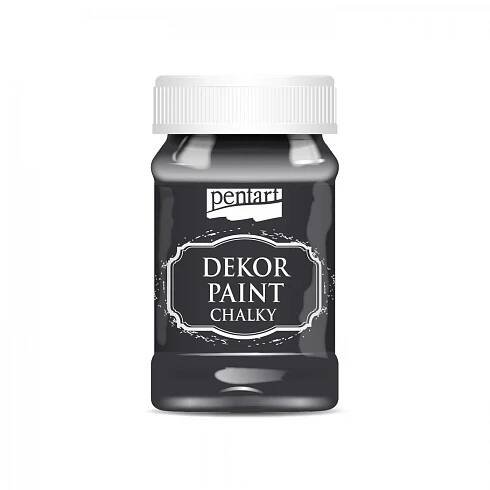 Dekor paint chalky křídová barva, černá - V novém kabátku