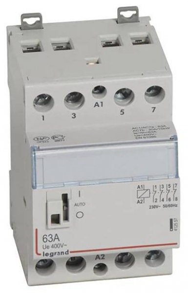 Legrand Legrand 412557 instalační stykač 4 rozpínací kontakty 230 V 63 A 1 ks