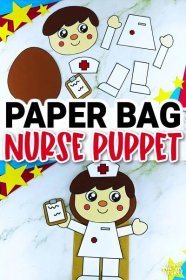 Looking for easy, low prep diy nurse puppet crafts to include in your community helper unit studies? Well, these printable nurse paper bag puppet crafts are the ideal activities for toddler, preschool or kindergarten kids. Kids will learn the roles of nurses when making these printable nurse hand puppets. Be sure to get your printable nurse puppet templates today!