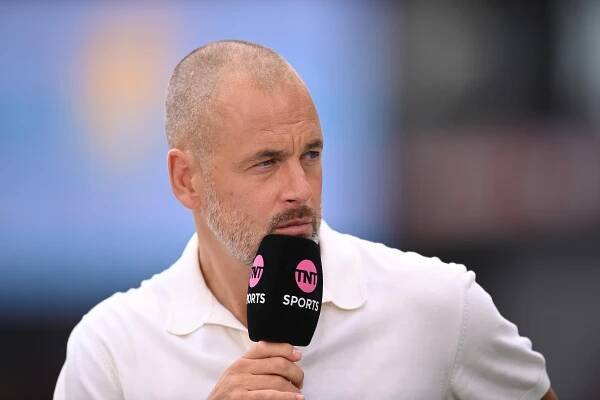 Joe Cole, now a TNT Football pundit, before the Premier League match between Aston Villa and Newcastle United in Aug. 2025