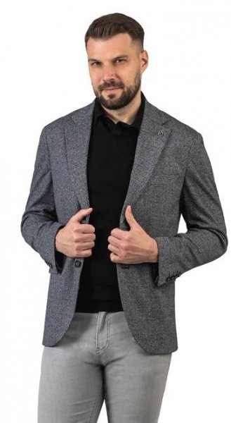šedé panske sako