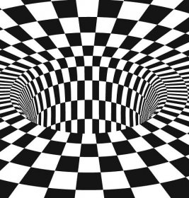 Black And White Color Illusion Big Hole Picture