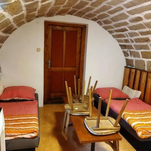 Posezení v ubytování Apartmán Roubenka na Dobřeni
