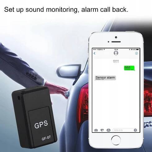 Kompaktný mini GPS lokátor s magnetom USB nabíjanie, čierna za 10.99EUR - Allegro