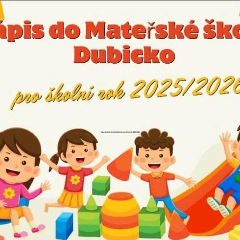 Zápis do Mateřské školy Dubicko