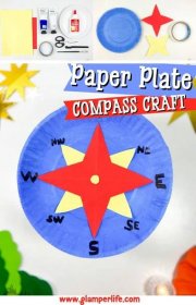 Paper Plate Compass Craft
