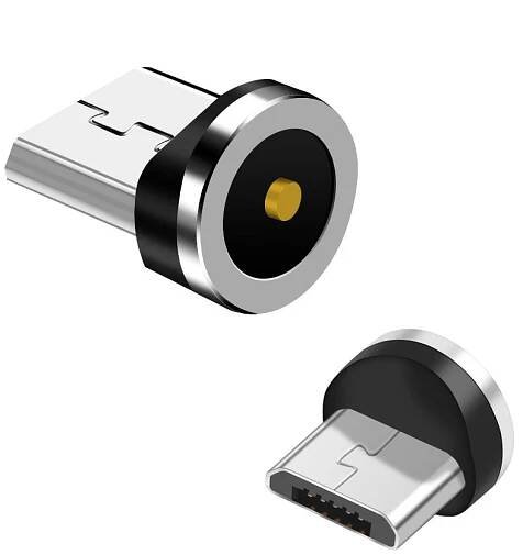 Kulatý magnetický konektor kabelu Typ C Micro USB C 8kolíkové zástrčky Adaptér pro rychlé nabíjení Telefon Microusb Magnetická zástrčka typu C