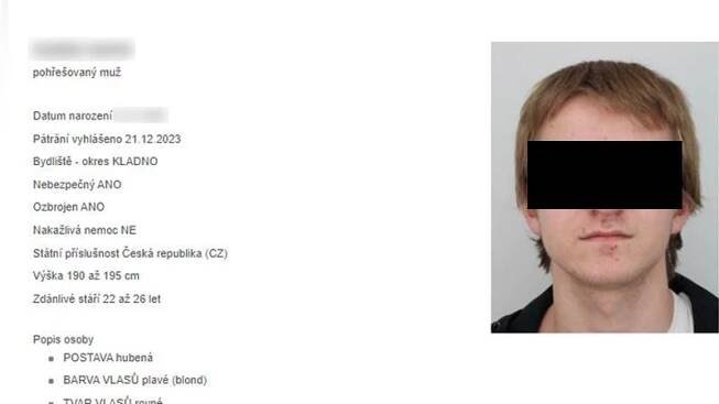 Masovým vrahem je 24letý student univerzity - Novinky