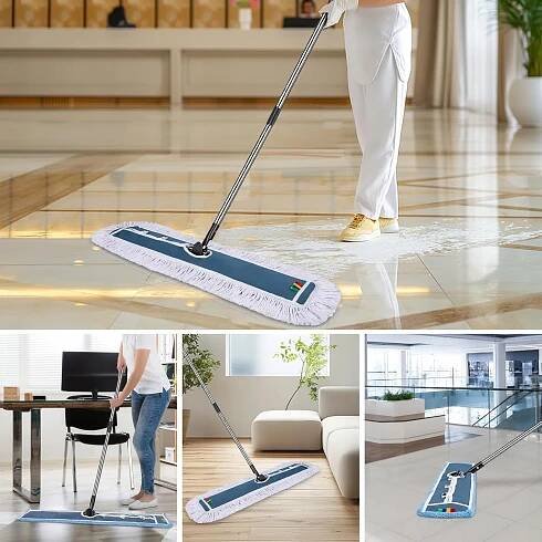 Profesionální široký plochý průmyslový mop na podlahu 105 cm Komplet za 575.00CZK - Allegro