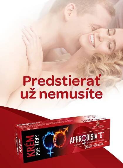  Aphrodisia G, krém pre ženy, intenzívny orgamus, lepšie prekrvenie