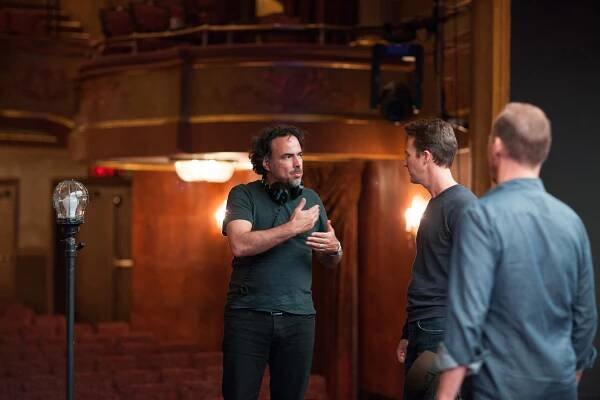 Birdman - Z natáčení - Alejandro González Iñárritu, Edward Norton
