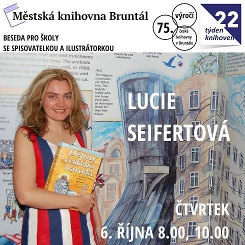 Beseda pro školy s Lucií Seifertovou – Městská knihovna Bruntál