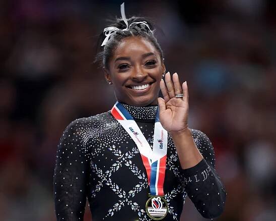 Simone Biles at the 2023 US Gymnastics Championships