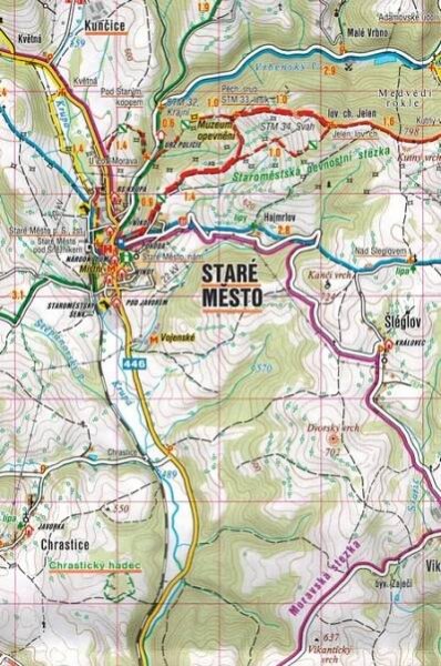 JESENÍKY PRADZIAD TURISTICKÁ MAPA /58/ SHOCART Obálka měkká
