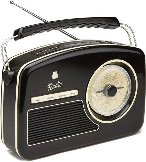 GPO Retro Rydell Nostalgic DAB Radio Black
