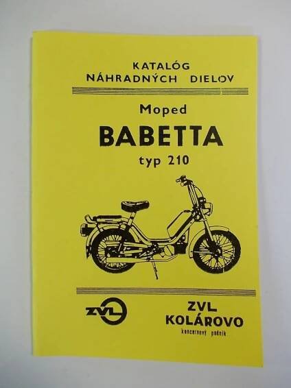 Katalog náhradních dílů Babetta 210 225 A4 - JAWA-KORDA
