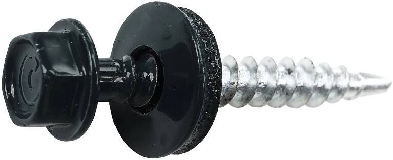 Šrouby pro trapézové plechy samořezné antracit RAL 7016, pr. 4,8 x 35 mm, 50 ks