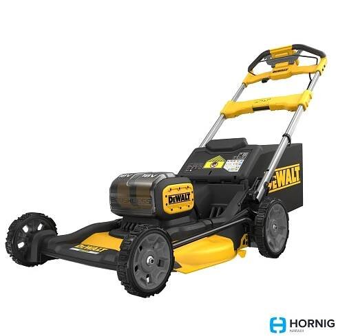 DeWalt DCMWSP156W2 aku bezuhlíková pojezdová sekačka 18V/2*8Ah, 53cm, výška střihu 25-102mm