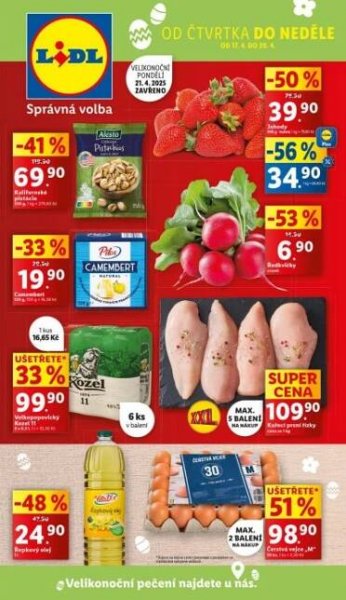 Akční leták týdne Lidl od 17. 4.