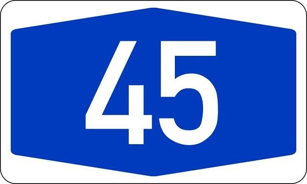 Soubor:Bundesautobahn 45 number.svg – Wikipedie