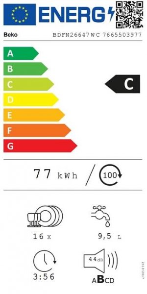 Beko BDFN26647WC