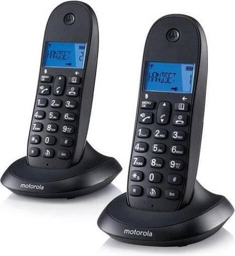 Domácí telefon Motorola C1002CB+ Duo (E07000K50B2AES(01)) černý | DATART