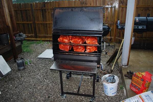 The rotisserie in action on the ABS All Star