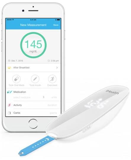 iHealth GLUCO+ BG5S chytrý glukometr