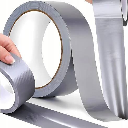 OPRAVNÁ PÁSKA VYZTUŽENÁ DUCT TAPE TKANINOVÁ SILNÁ ŠEDÁ STŘÍBRNÁ 48 mm x 15 m