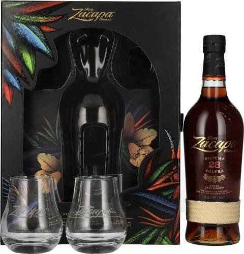 Ron Zacapa Centenario Solera 23y 40% 0,7 l (dárkové balení 2 sklenice)