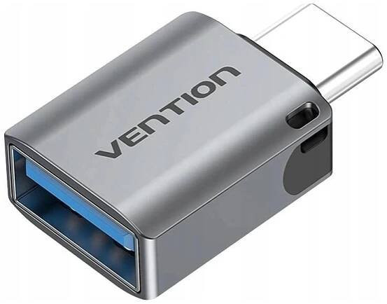 Vention USB-C (M) to USB 3.0 (F) OTG Adapter Gray Aluminum Alloy Type CDQH0