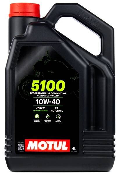 Motorový olej MOTUL 5100 10W40 4T 4l MA2 + olejový filtr Athena HF 138 EAN (GTIN) 5906530526445