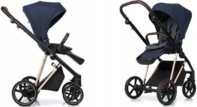 KOČÁREK ROAN IVI 2.0 AUTOSEDAČKA CYBEX ATON S2 3v1 ADAPTÉRY MYSTIC BLUE ROSE GOLD Značka Roan