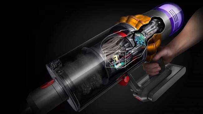 Dyson V15 Detect piezoelektrický snímač velikosti částic