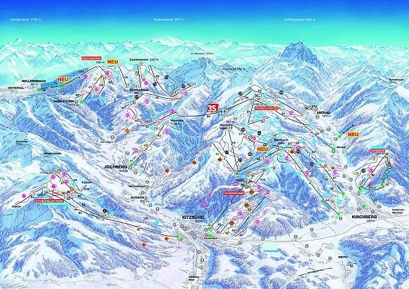 Ski Welt Wilder Kaiser + Kitzbühel - Lyžování, cykloturistika, inline skating, rafting Rakousko, Itálie