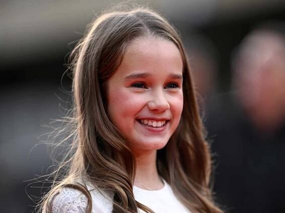 Alisha Weir attends the BFI London Film Festival Opening Night Gala and World Premiere of Roald Dahl's 