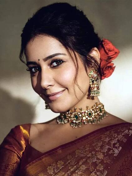 Raashii Khanna shines with her glowing radiant skin