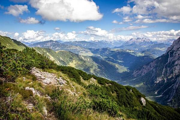 Alpy, Summit, Léto, Hory, Krajina