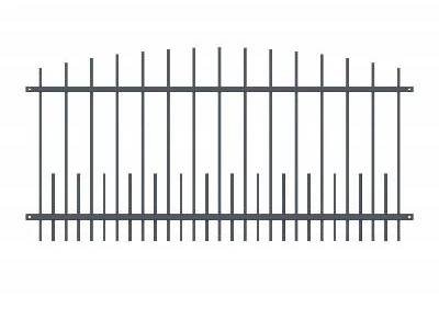 Kovové plotové pole PLP75 š. 2500 x v. 1200 mm