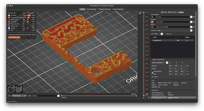 Prusa Slicer screenshot