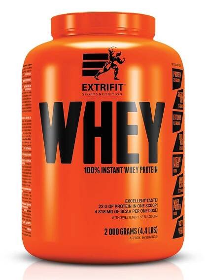 WPC protein 100% Instant Whey Protein 2000 g syrovátkový Borůvka EXTRIFIT EAN (GTIN) 8594181606592