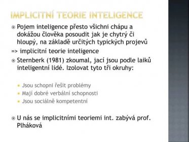 PPT - Psychologie inteligence PowerPoint Presentation, free download - ID:2288327