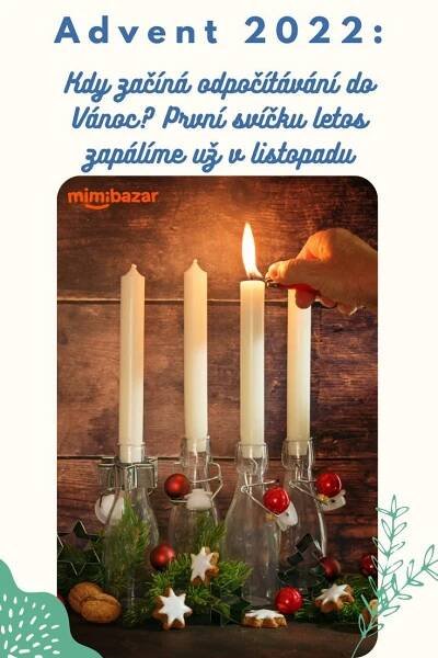 a poster with candles and christmas decorations