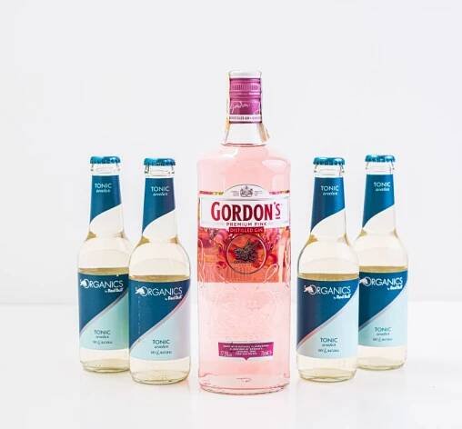 Gordon's Premium Pink Gin 0,7l + 4x tonic
