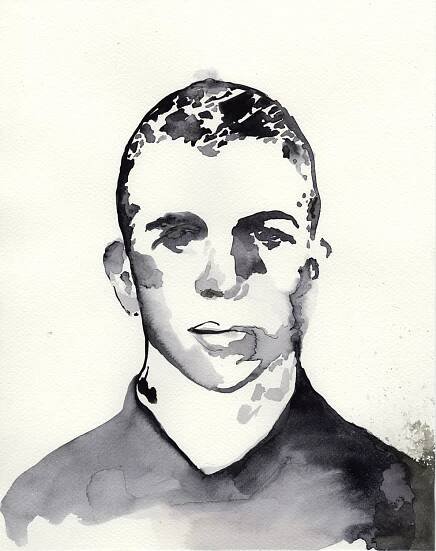    1963 Lee Harvey Oswald-John F. Kennedy  , 2018,    Ink on paper  11 x 14 inches 