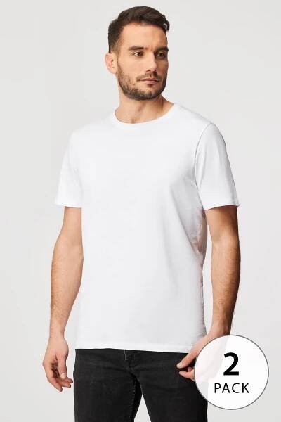 2PACK Bavlněné tričko JACK AND JONES JacBasic Crew